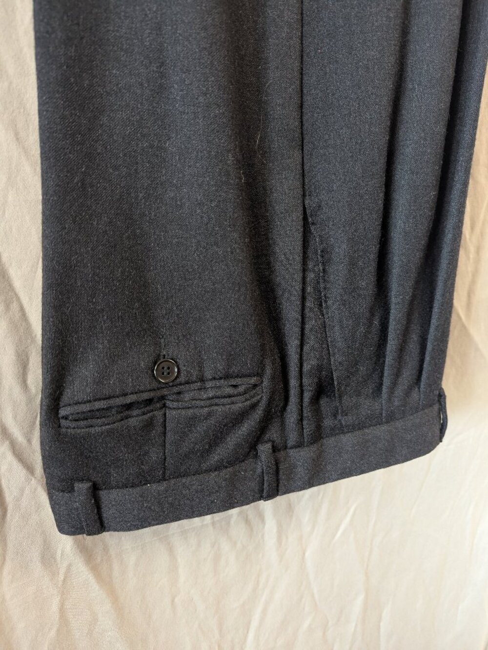 Vintage Missoni "Uomo" dark gray trousers